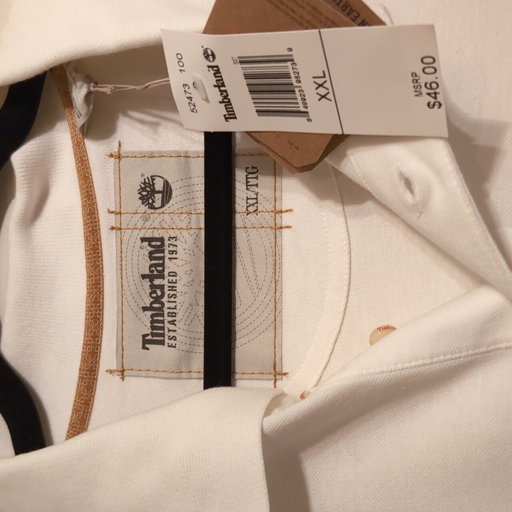 Timberland Men's Cream Polo Shirt - Picture 3 of 7